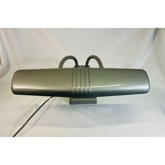 VTG 1950's DAZOR Art Deco Goose Neck Desk Lamp MCM Model 1000 Fluorescent - Picture 4 of 11